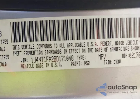 2011 Jeep Compass from USA, damaged, VIN 1J4NT1FA2BD171048